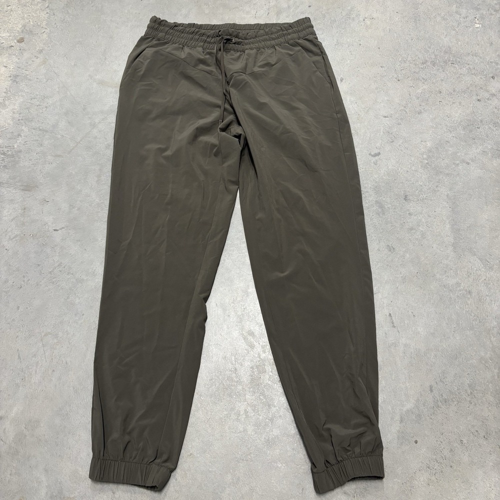 Indevya Women's Pants Lightweight Size Small Olive Green Loose Fit Joggers Yoga